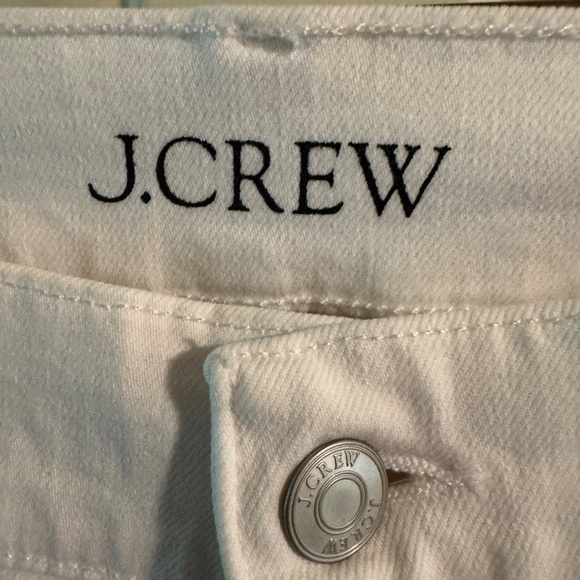 J Crew Slim Boyfriend White Denim Jeans-33 - Picture 5 of 10